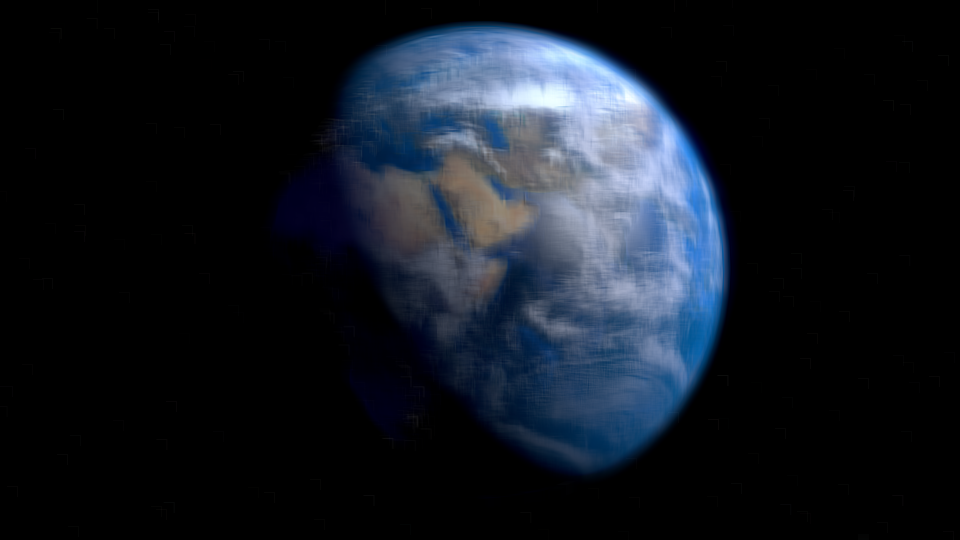 Earth Render Blur