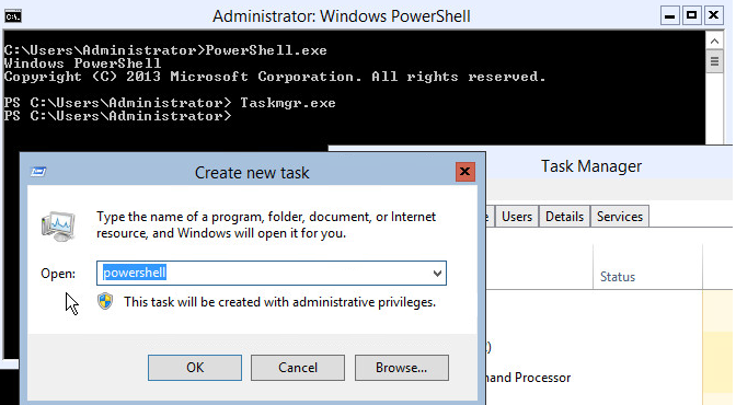 Task Manager PowerShell